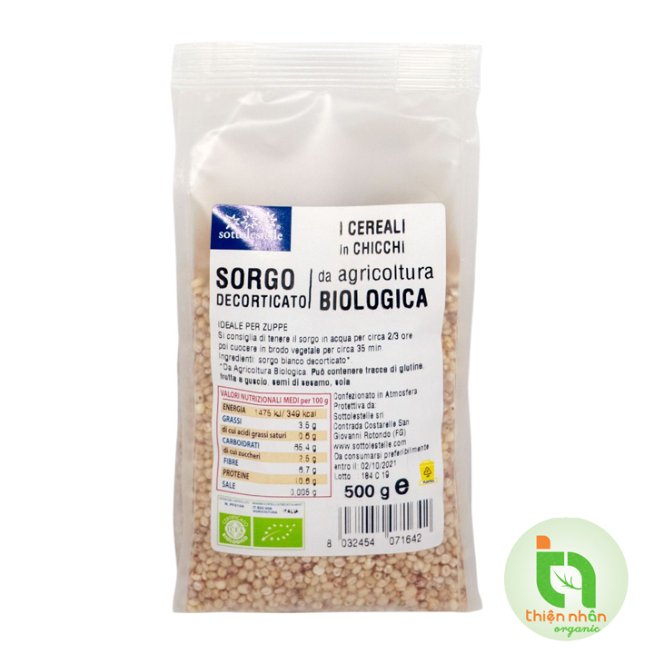 Hạt siêu cao lương ( bobo ) hữu cơ đã bóc vỏ Sotto 500g