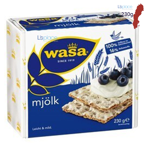 Bánh mì giòn sữa hiệu wasa 230g