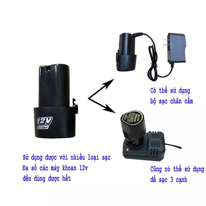 pin máy khoan 12v