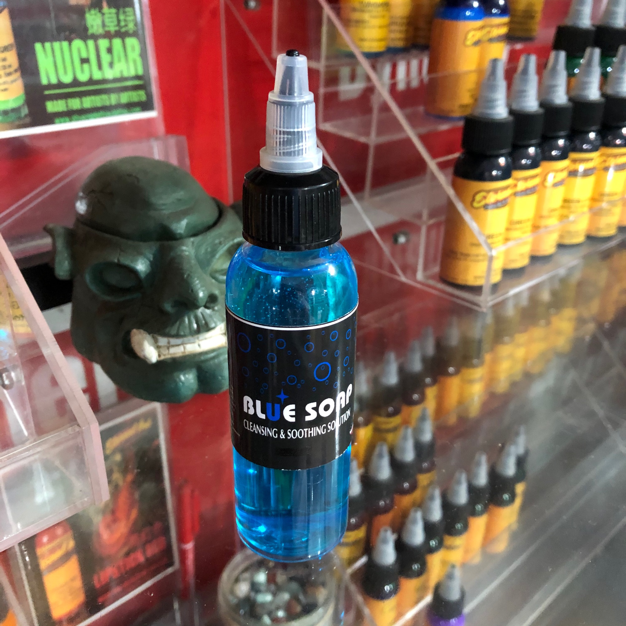 Dung dịch vệ sinh hình xăm,bluesoap đậm đặc 60ml