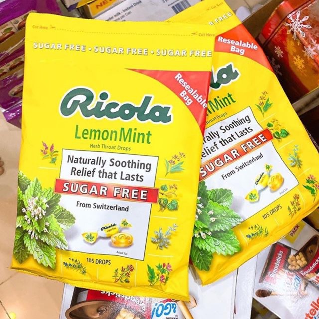 [HCM] Kẹo ngậm ho  Ricola của Mỹ