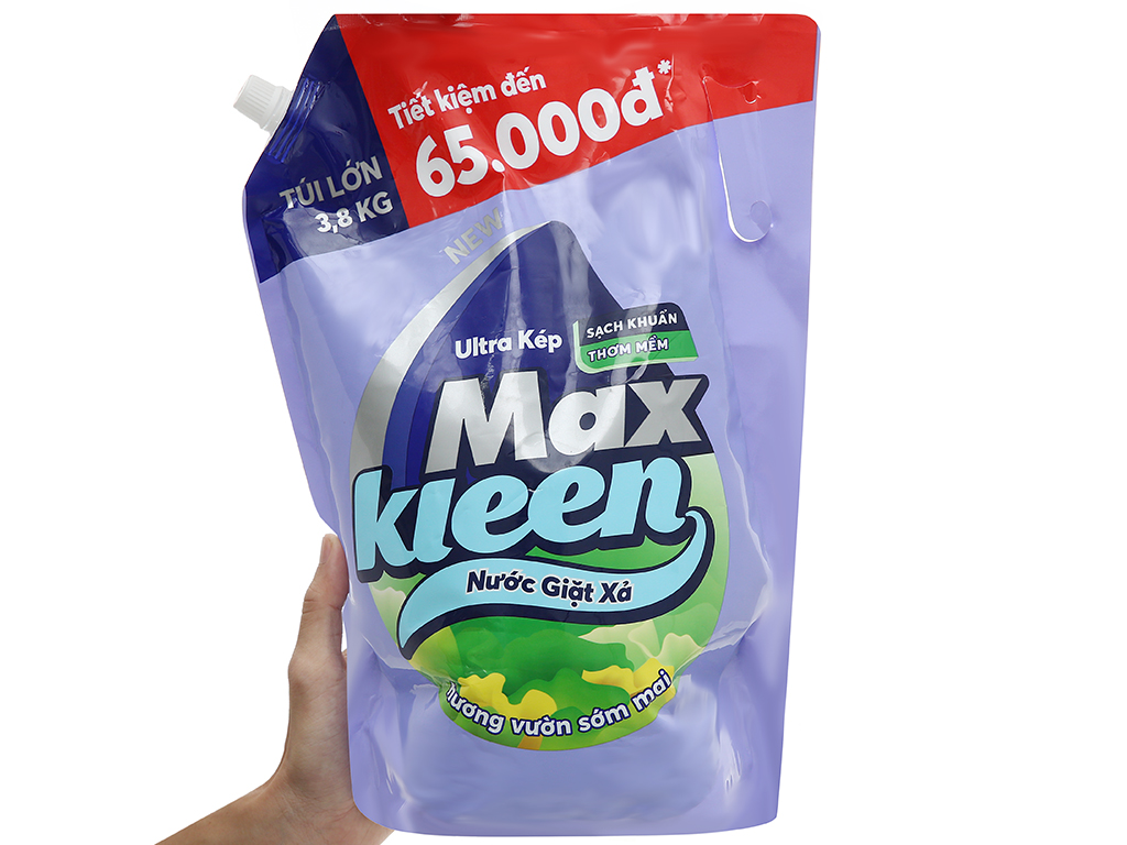 Túi nước giặt xả Maxkleen 3.8kg