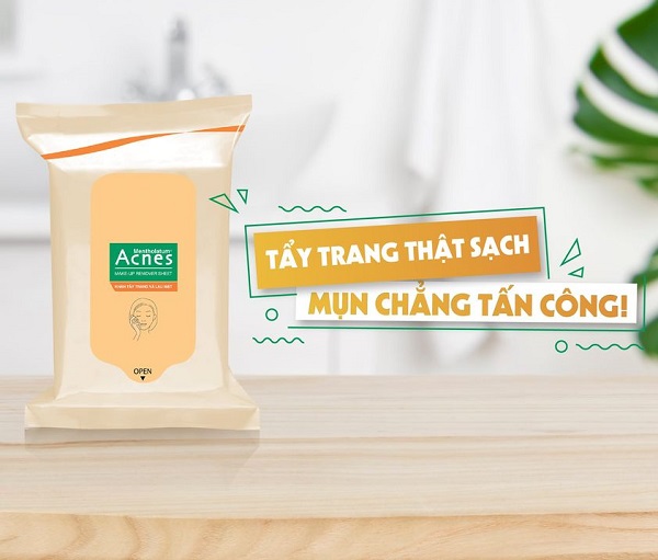 Bịch 20 Miếng Khăn Giấy Tẩy Trang ACNES Make Up Remover Sheet