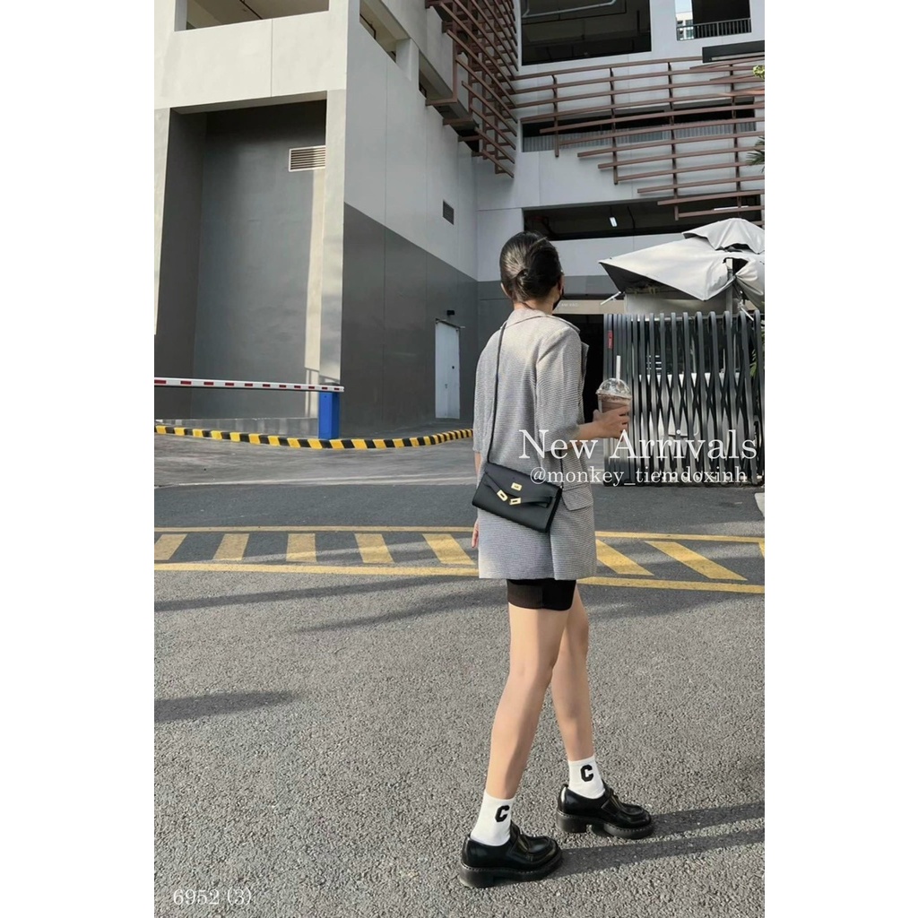 Set blazer ziczac + váy thun body