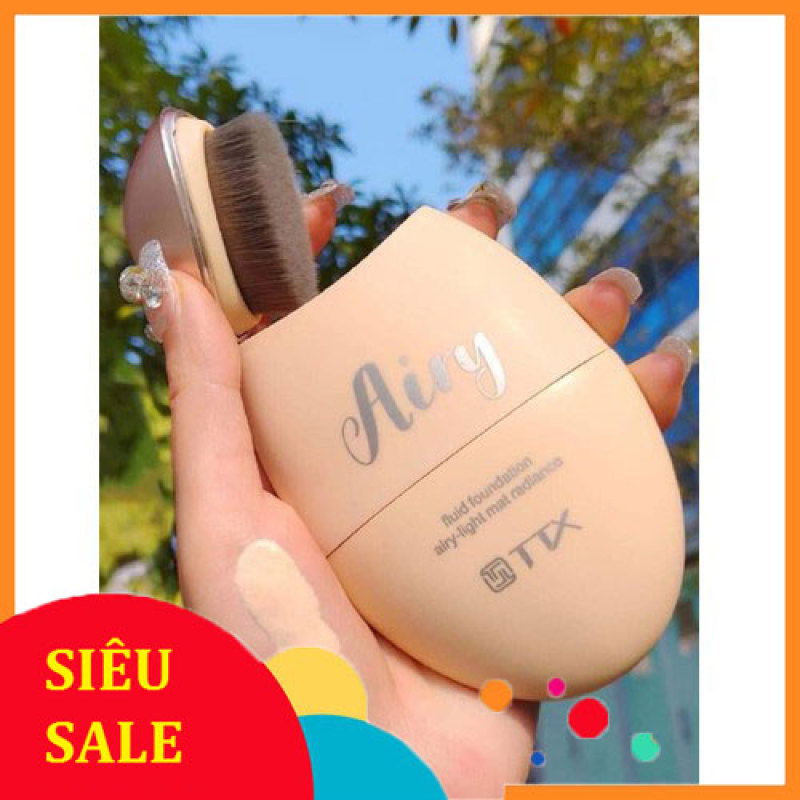 Kem nền trang điểm che khuyết điểm, có chống nắng Binmei Airy kèm cọ HOT