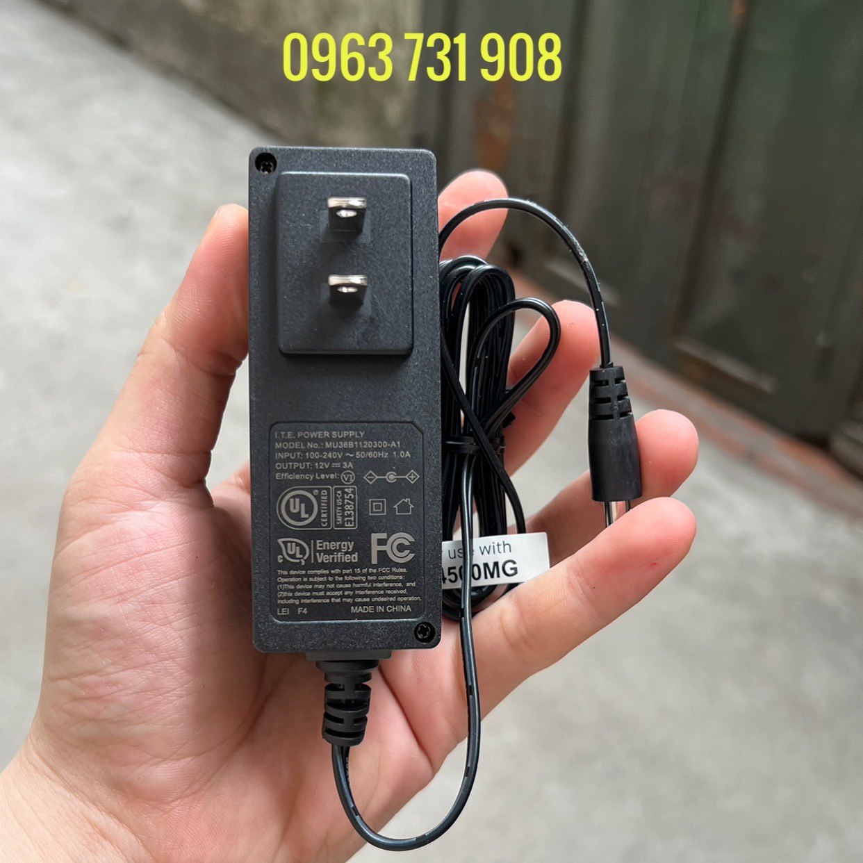 Cục nguồn 12V 3A chính hãng tháo máy