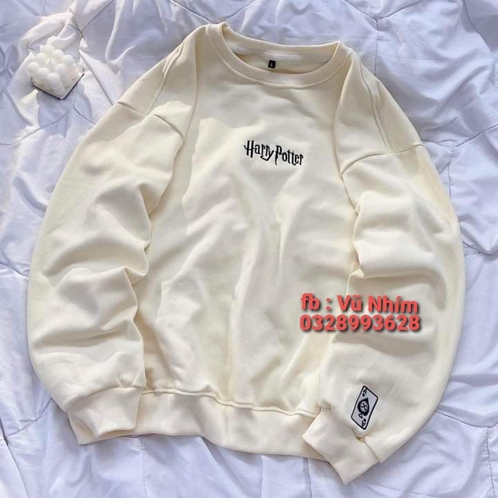 Áo nỉ sweater in chữ hary potter