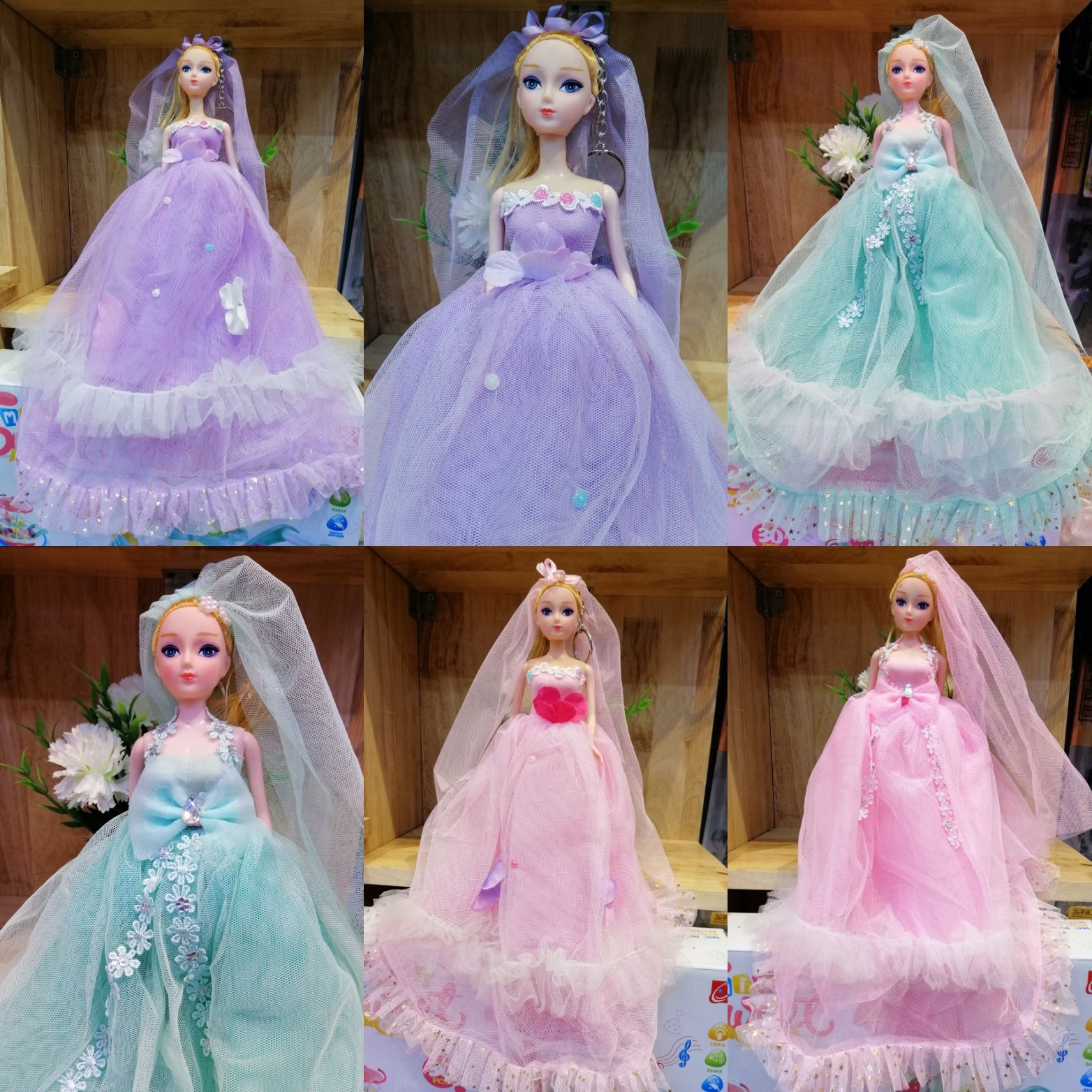 BÚP BÊ CÔNG CHÚA. CÔ DÂU SIZE 28CM.CẢ VÁY DÀI 38CM.