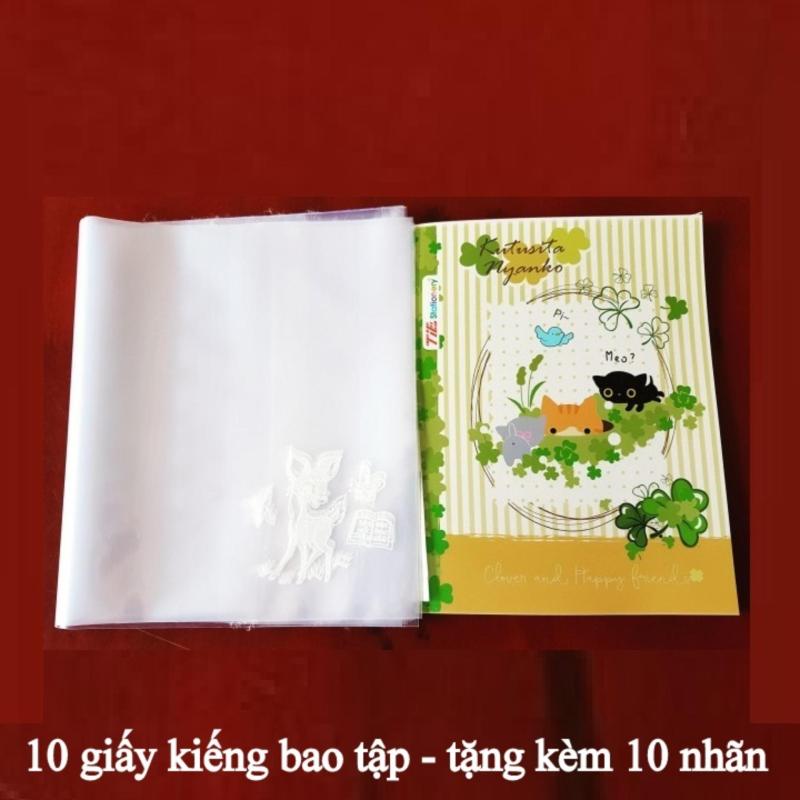 Mua 10 tờ kiếng bao tập loại dày - tặng kèm 10 nhãn nhỏ