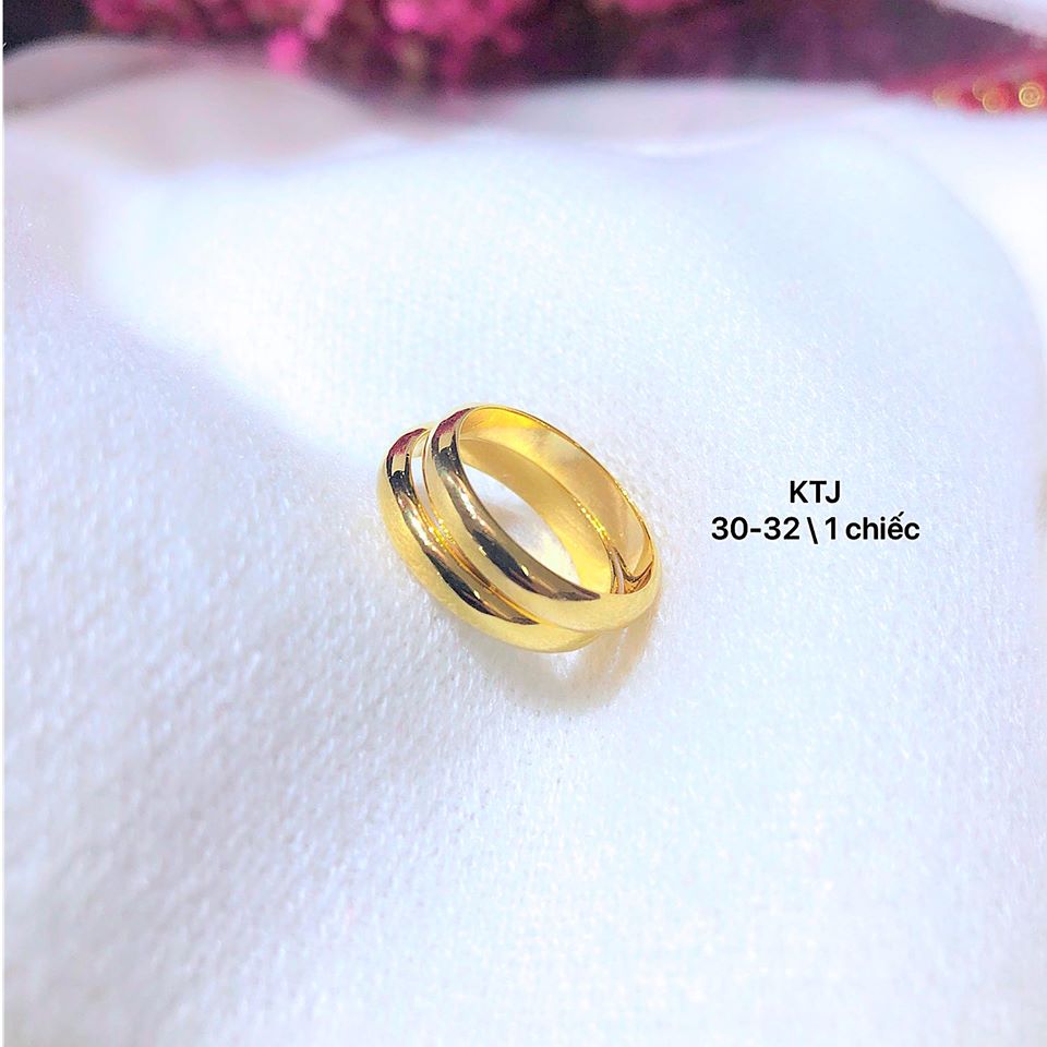 Nhẫn trơn vàng tây cao cấp MS32