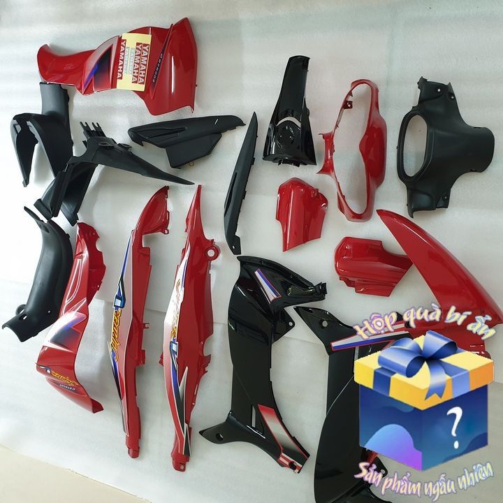 [TẶNG TEM + QUÀ TẶNG LÊN ĐẾN 300K] Dàn áo xe JUPITER V - vỏ nhựa xe JUPITER V nhựa ABS nguyên sinh cao cấp màu ĐỎ phanh đĩa, phụ tùng xe máy giá rẻ