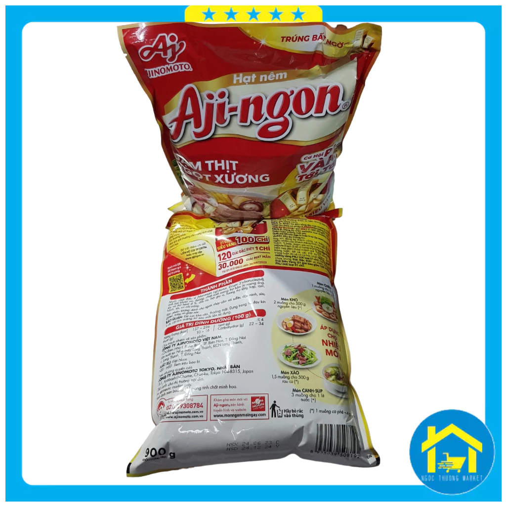 Hạt Nêm Aji Ngon Gói 900g