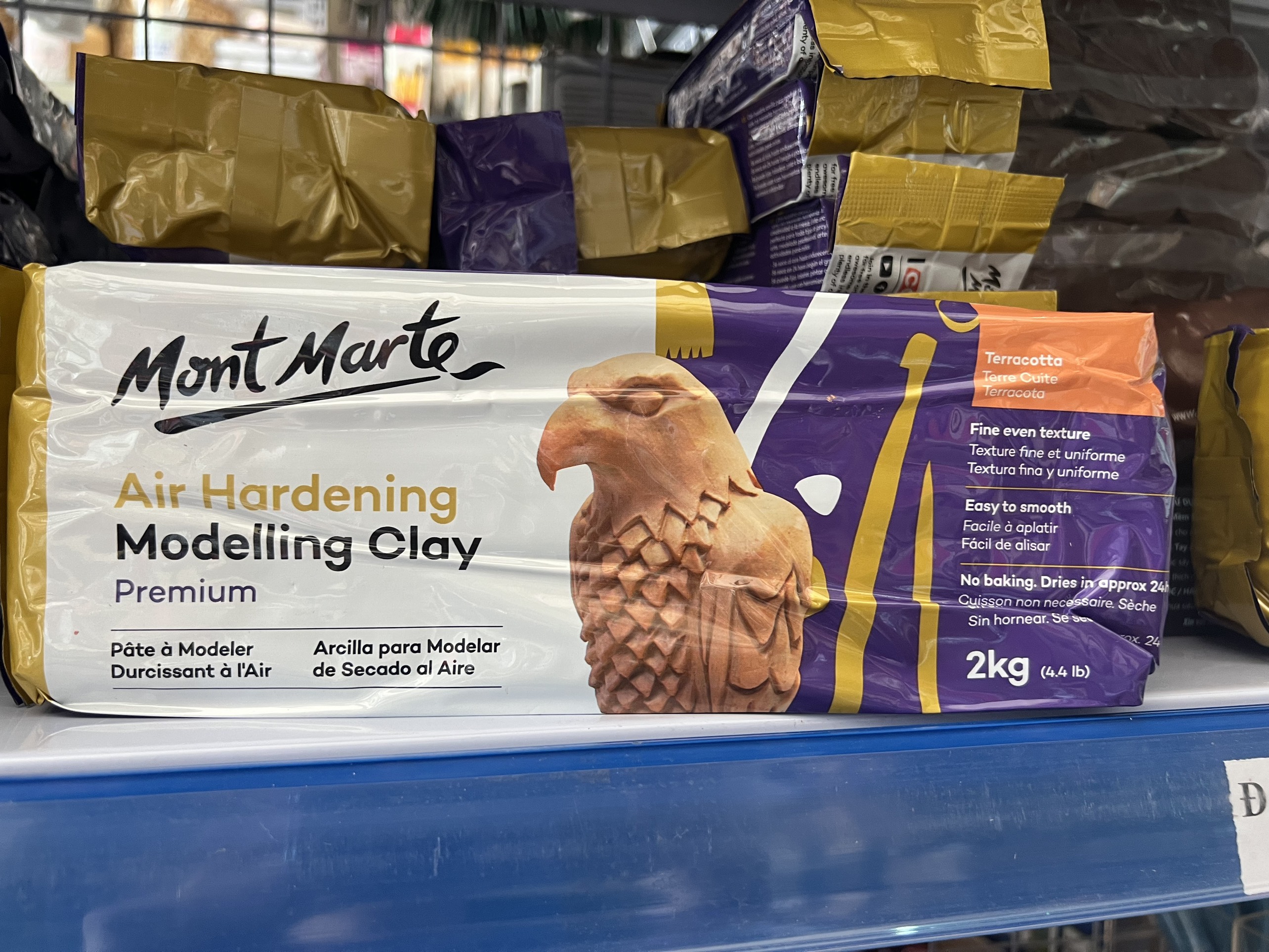 Đất sét tự khô Mont Marte White/Terra 500g/2kg