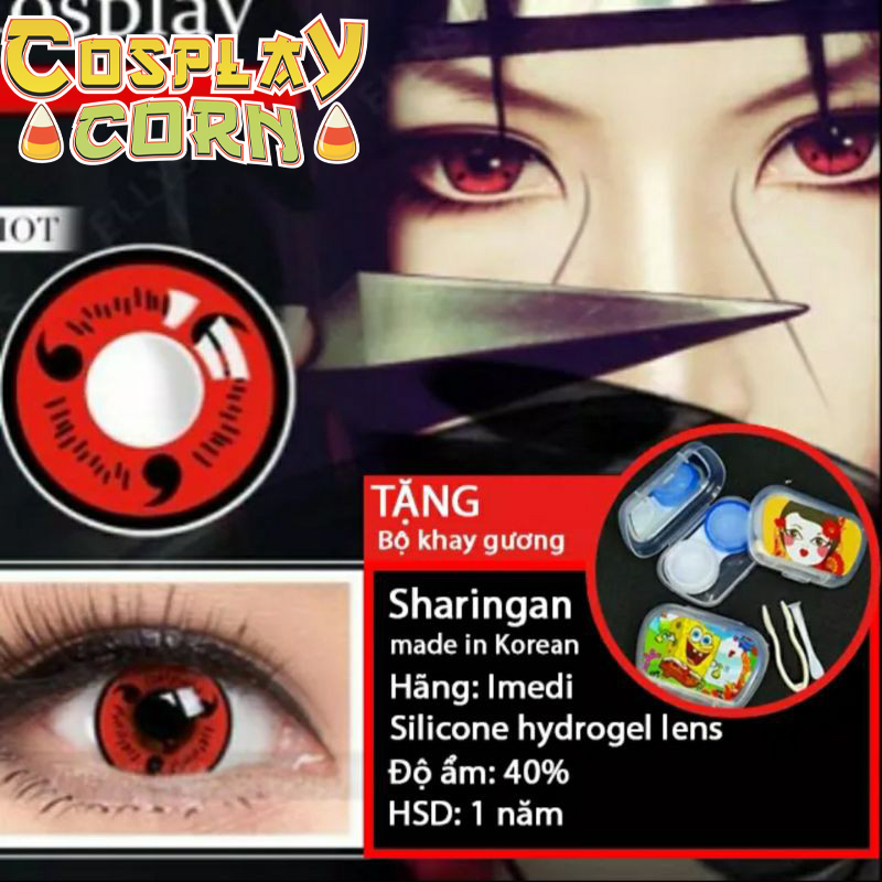 Cosplay với kính áp tròng Sharingan Lens sẽ làm bạn trông giống như nhân vật trong Naruto cực kỳ bắt mắt. Hãy xem hình ảnh liên quan và cảm nhận sự thú vị!