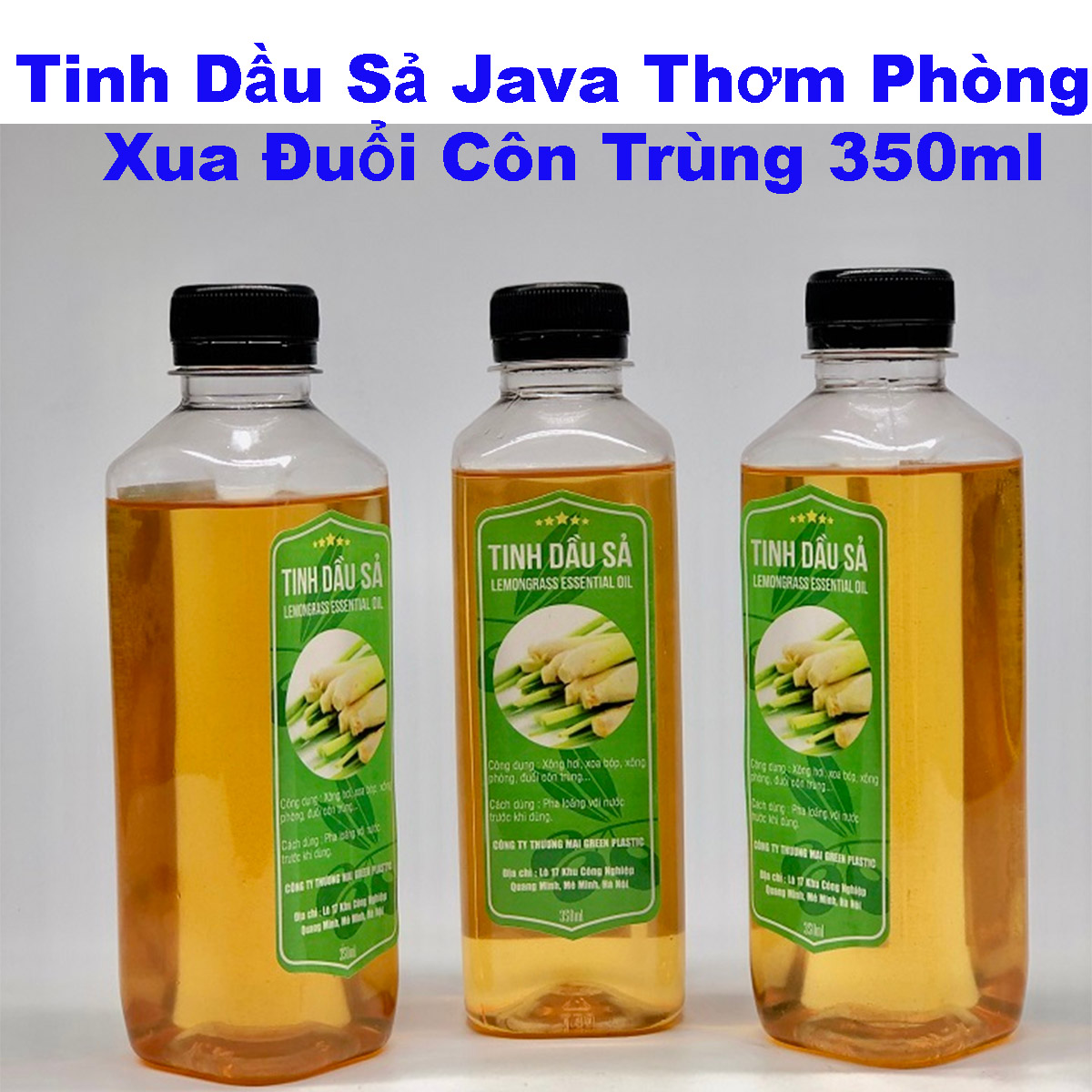Tinh Dầu Sả Java Thơm Phòng, Xua Đuổi Côn Trùng 350ML