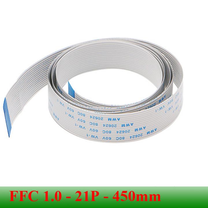 Cable FFC 1.0mm 21 pin dài 450mm AWM 20264