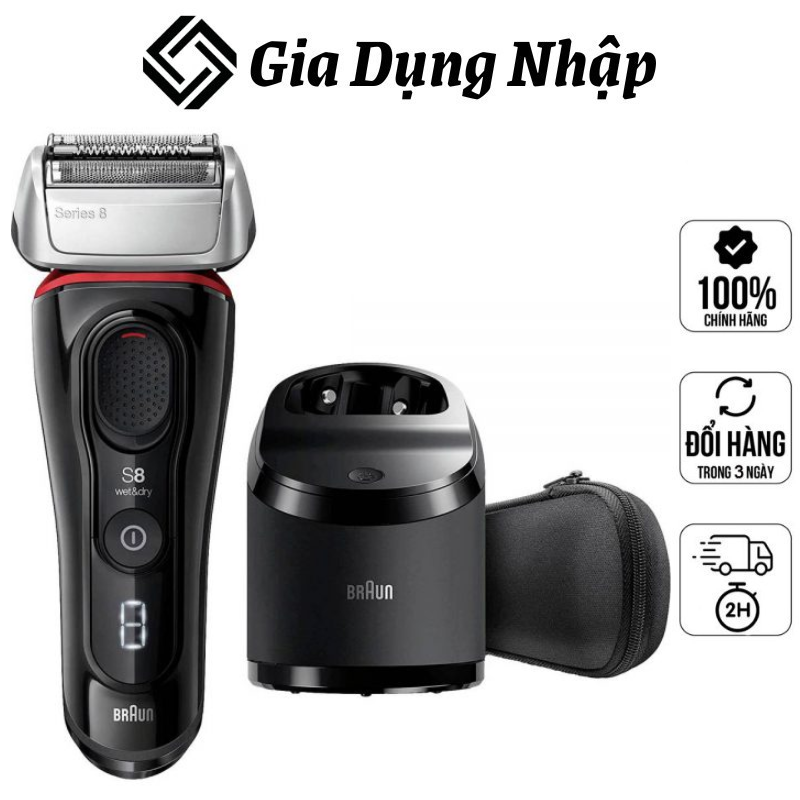 Braun Series 8 - Braun 8380cc Shaver, Wet and Dry Shaver, Electric Shaver, Trimmer, Braun Shaver, Imported from Germany, 12 Month Warranty