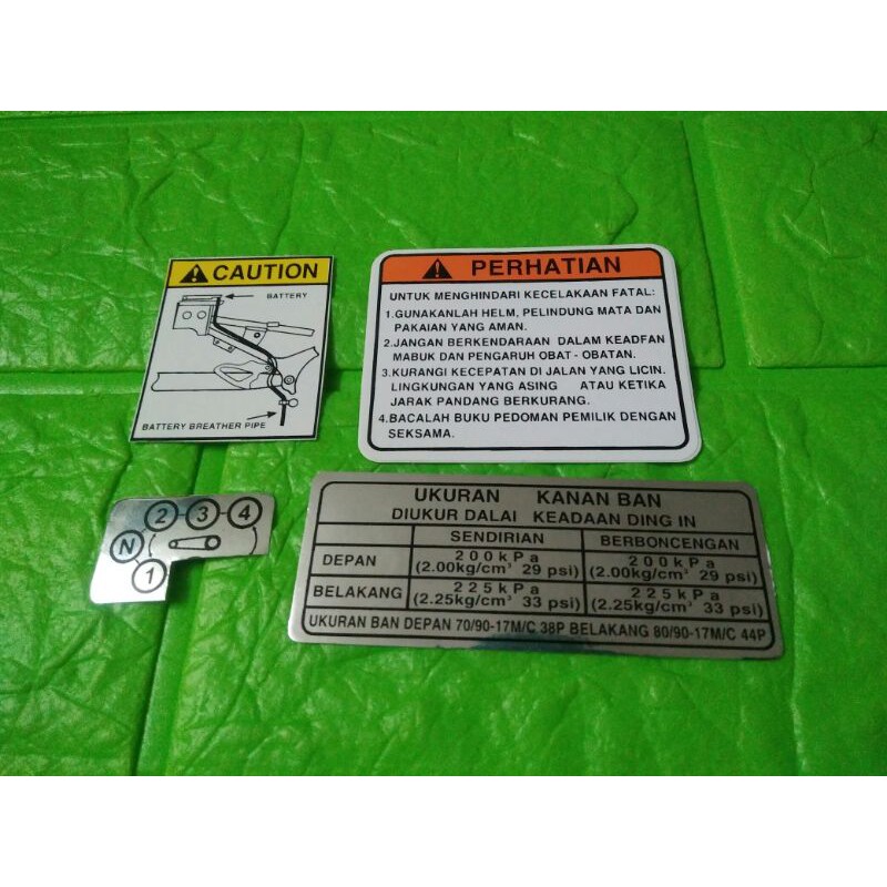 Bộ tem Thông Số Xe Suzukii Viva hàng nhập Thái Lan