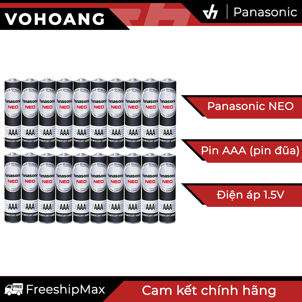 Bộ 20 pin aaa panasonic r03nt