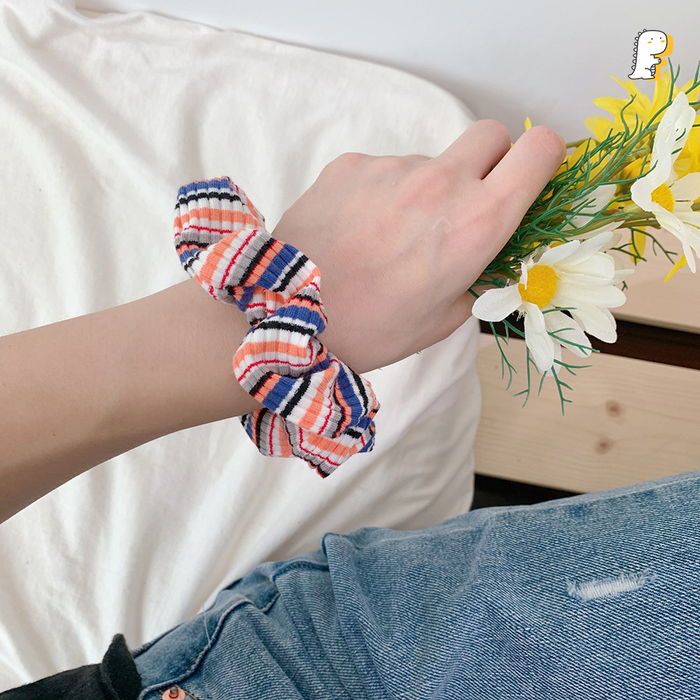 Scrunchies thun cột tóc vải len