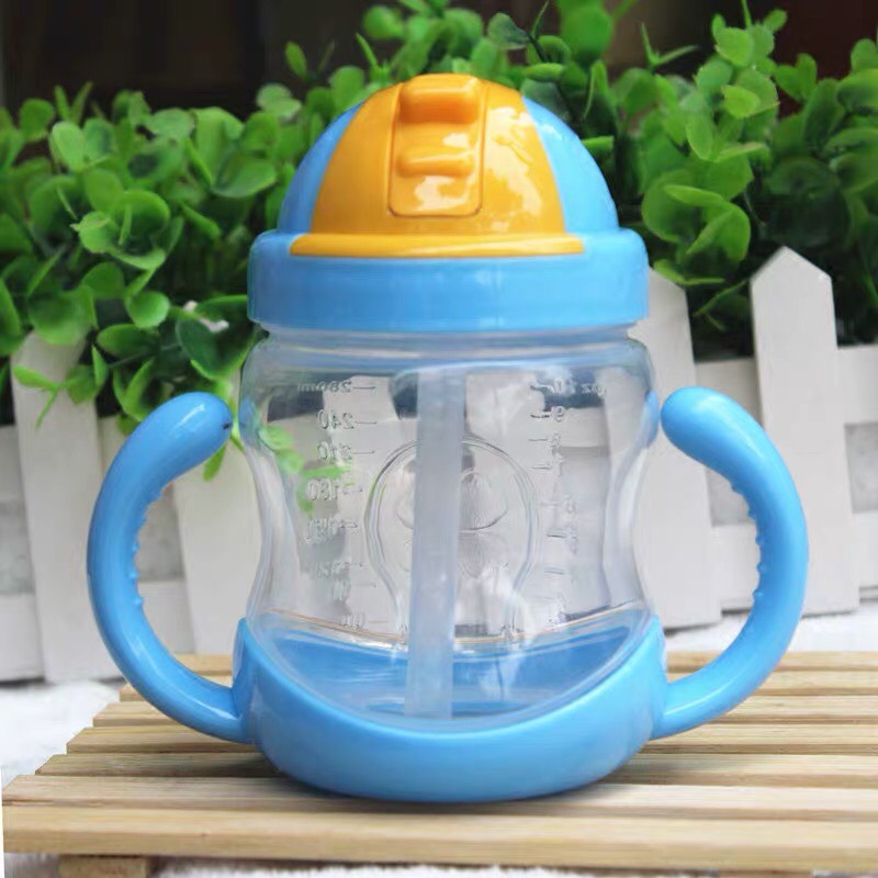 Bình tập uống nước AIKO chống rò 280ml cho bé