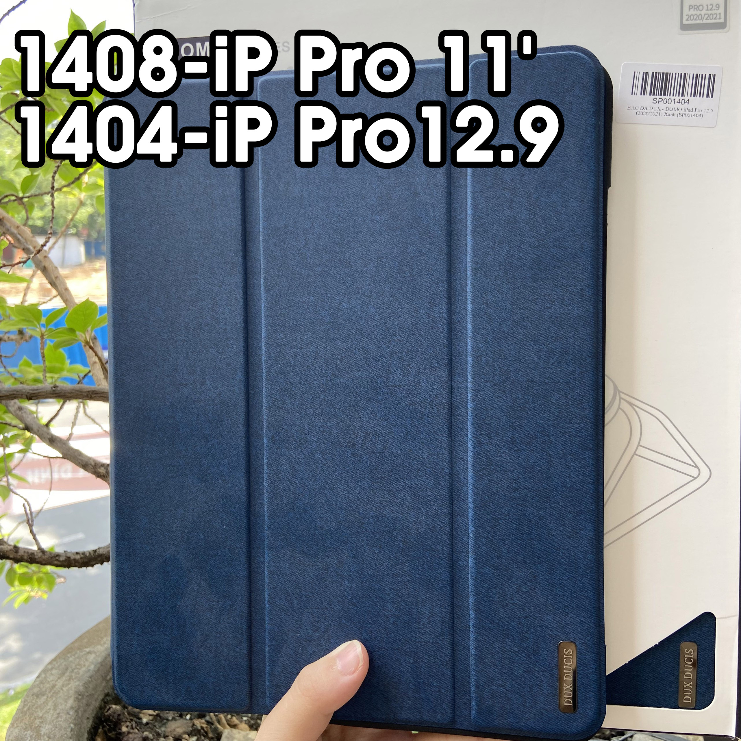 [Giao Hỏa Tốc] Bao da DUX DUCIS iPad Pro 11/ 12.9 inch (M2-2022/M1-2021/2020/2018) (DOMO SERIES) Mặt lưng TPU mềm, Có ngăn đựng bút - Đen