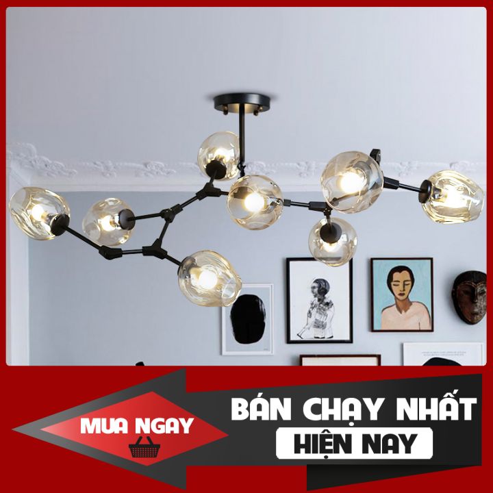 ĐÈN CHÙM Ý 8 BÓNG, ĐÈN TRANG TRÍ SANG TRỌNG