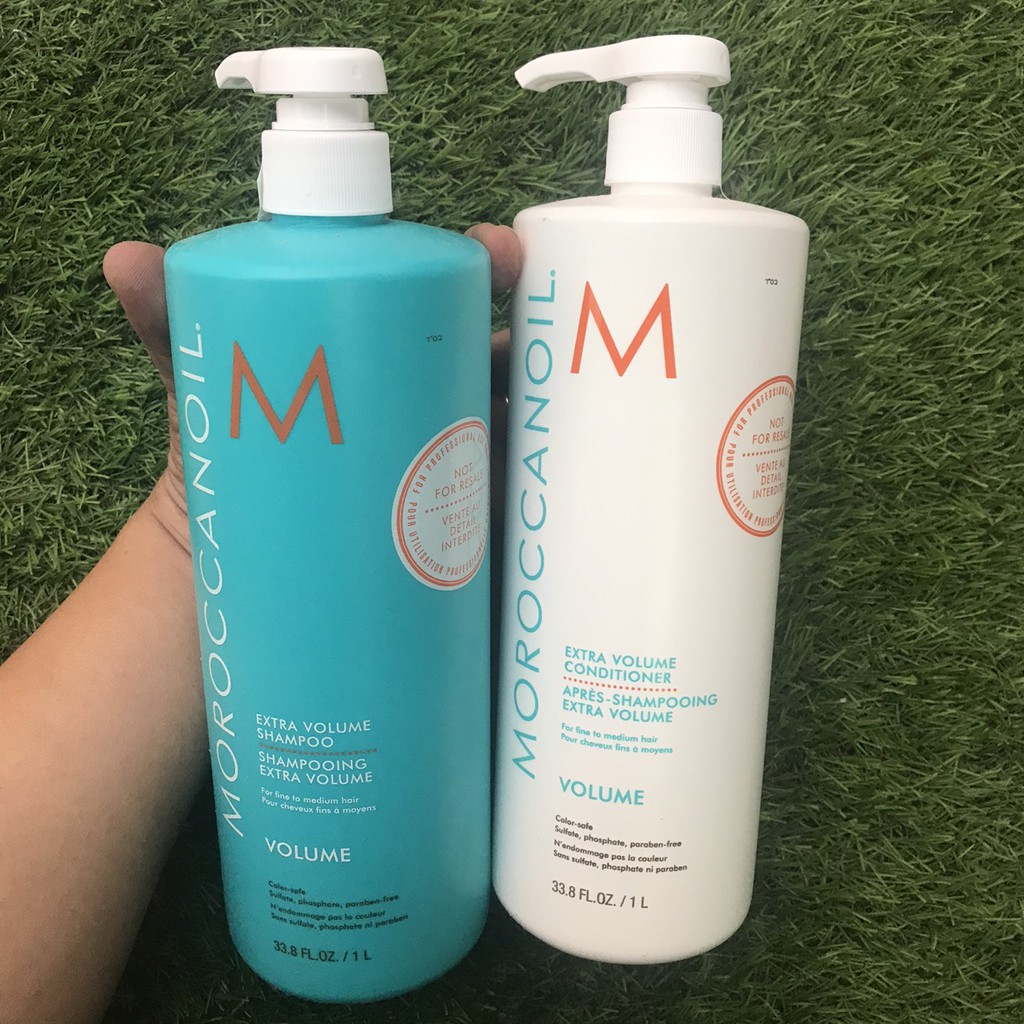 Dầu gội xả tăng phồng tóc Moroccanoil Extra Volume 1000mlx2