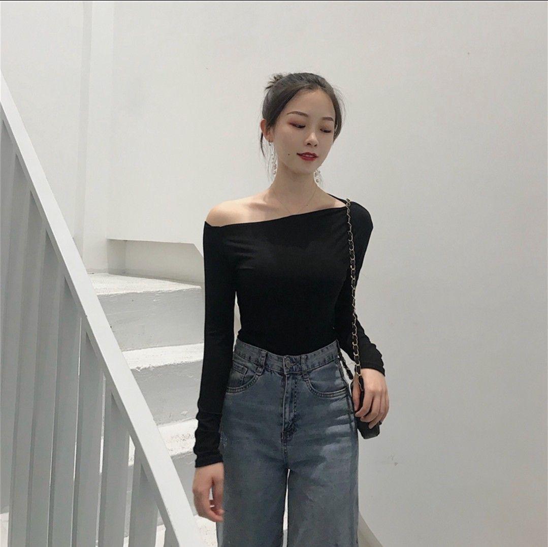 Áo thun lệch vai, chất lụa đẹp mê 11427-1
