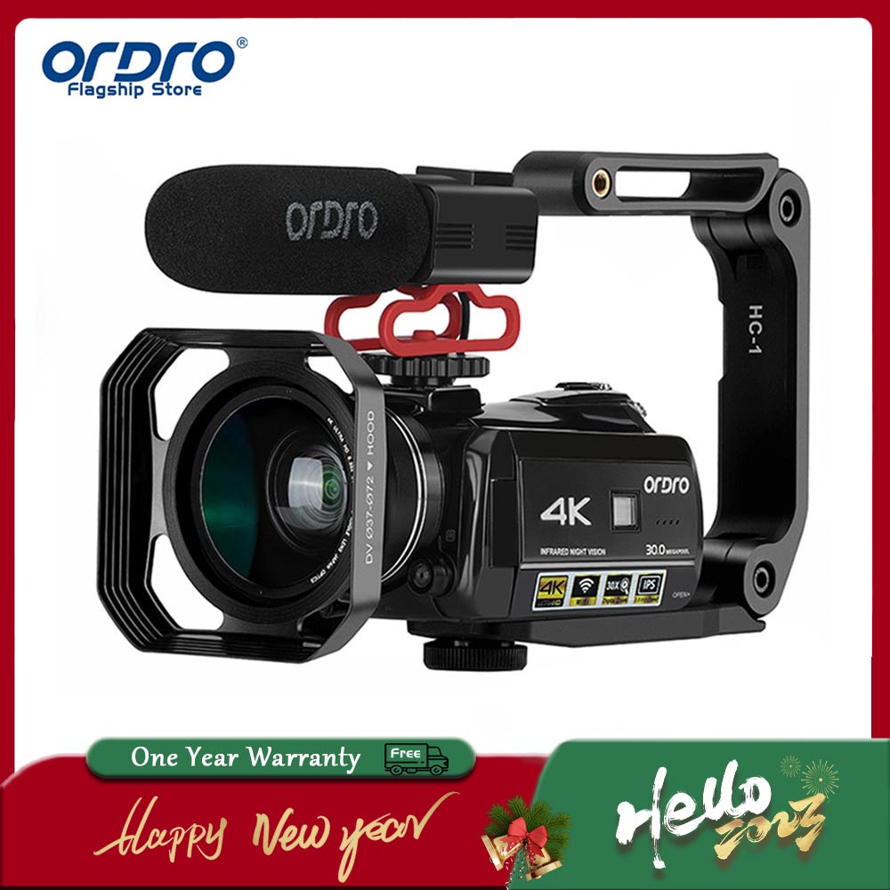 Máy quay video kỹ thuật số ORDRO HDR-AC3 30MP 4K Chụp ảnh Ultra HD ...