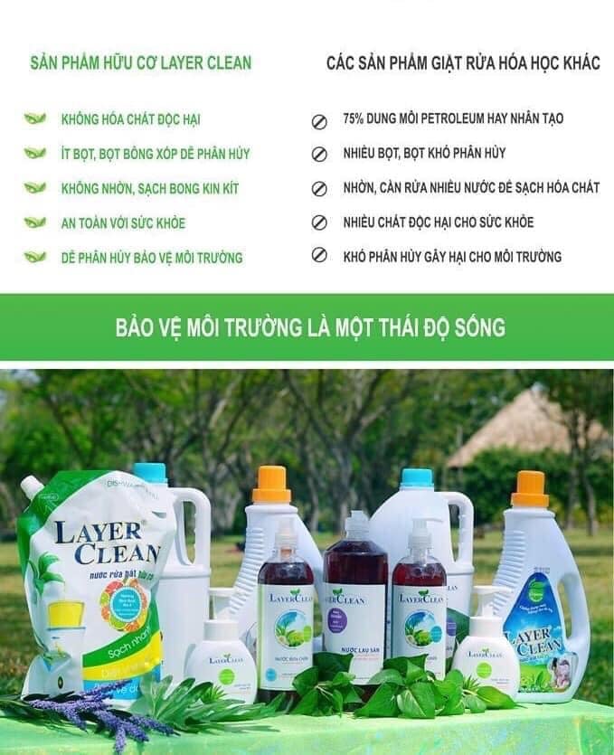 Nước rửa chén bát Layer Clearn 5l lương Quýt