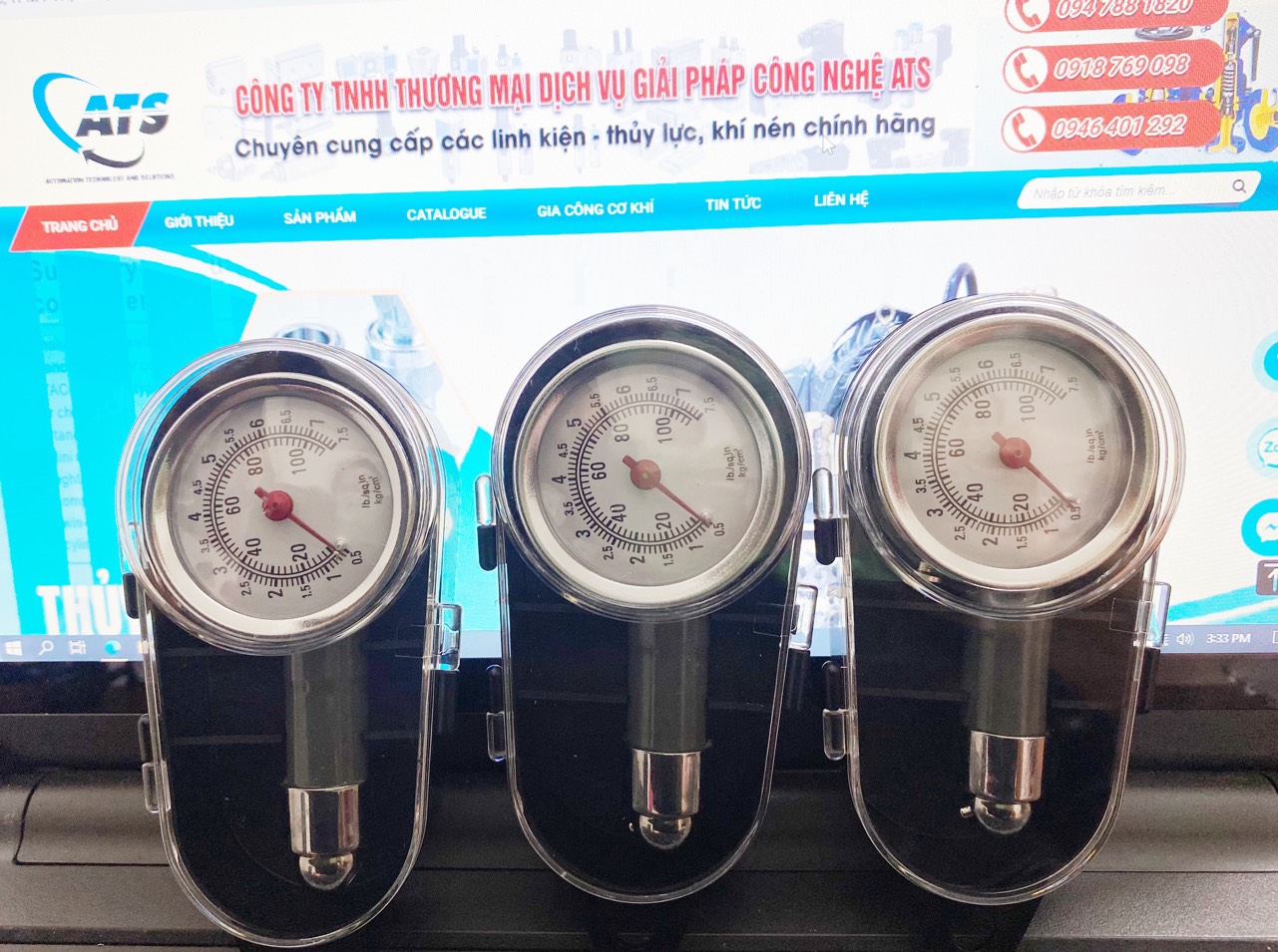 Đồng hồ đo áp suất lốp xe máy ô tô ( 1 cái )