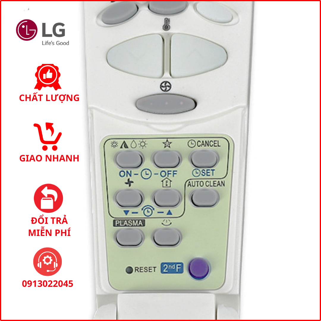 Điều khiển điều hoà LG (6 nút-nắp cài).