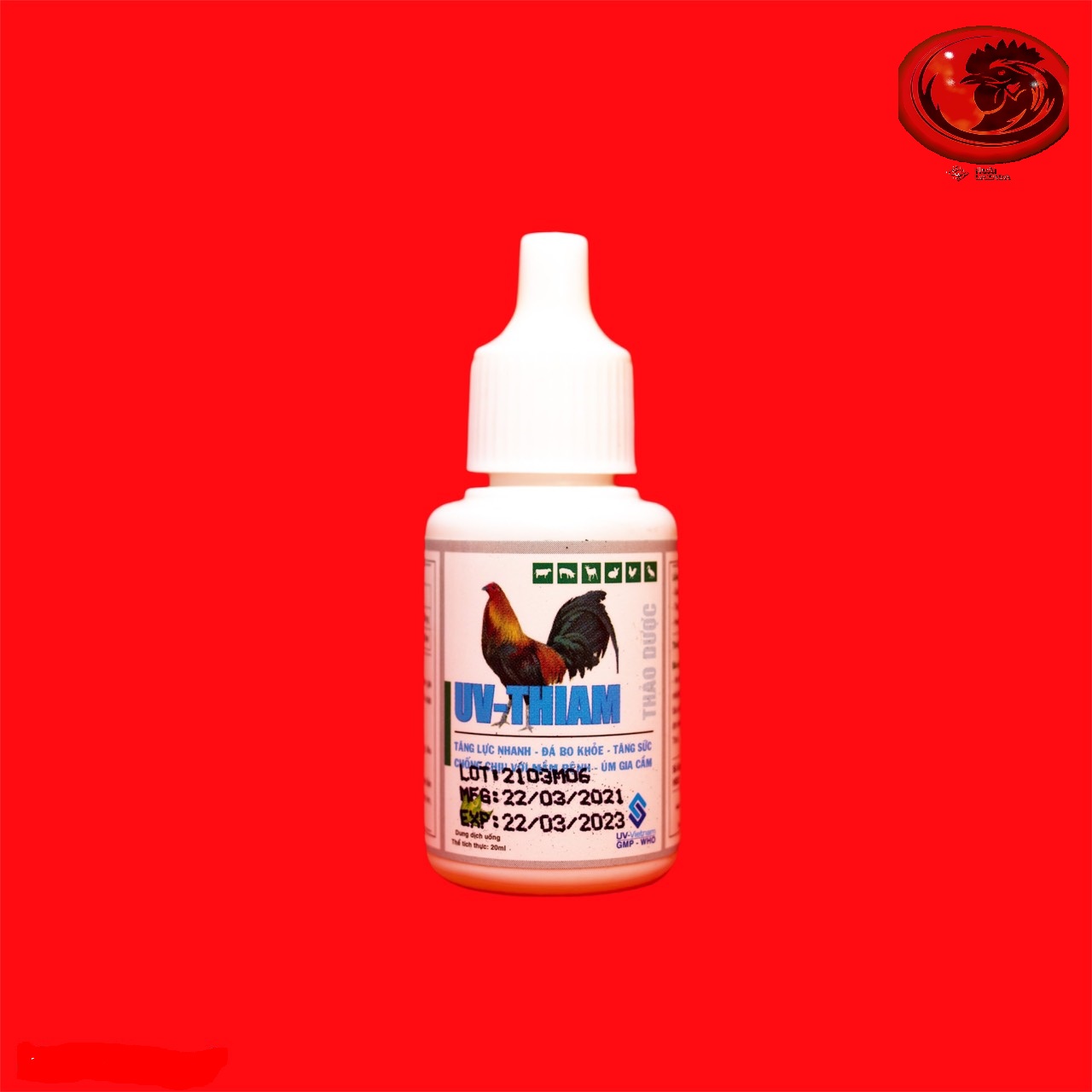 UV - THIAM TĂNG LỰC NHANH - ĐÁ BO KHỎE - ÚM GIA CẦM 1 LỌ 20ML