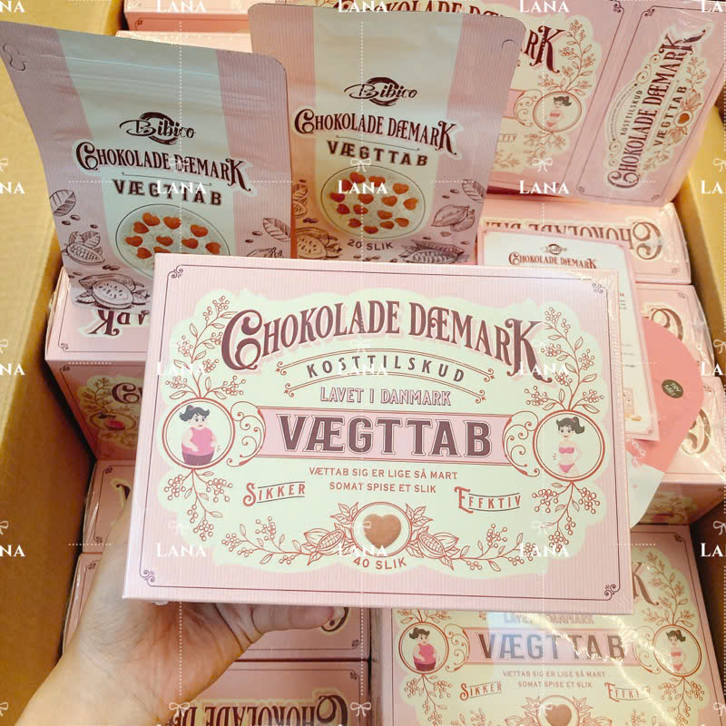 Kẹo Giảm Cân, Socola Giảm Cân Đan Mạch Chokolade Veagtab