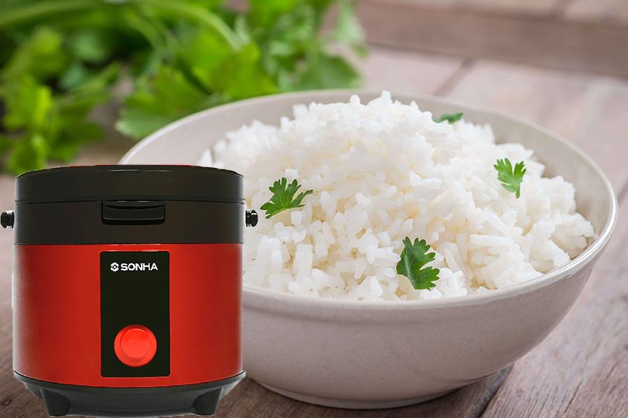 Nồi cơm cơ cao cấp 1,8L Sơn Hà SHK-5111 màu đỏ