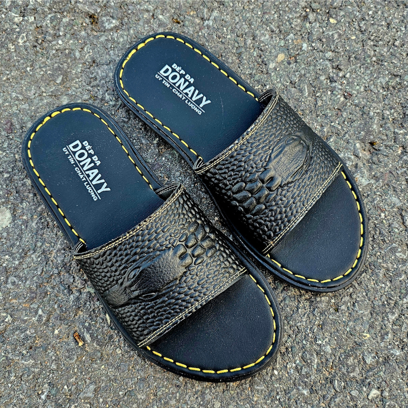 Dép Nam Da Bò Thật 100% Hàng Chất Lượng V.CSDN