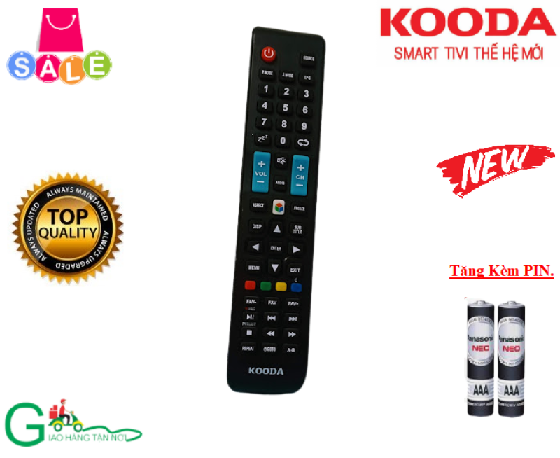 Bảng giá Remote điều khiển tivi KOODA-Hàng mới chính hãng-Tặng kèm PIN