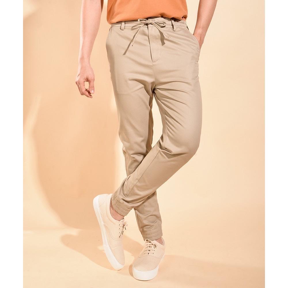 ROUTINE Quần jogger kaki nam co giãn 10F19PJO008 String
