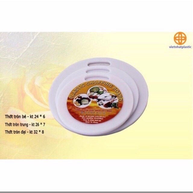 { HÀNG CAO CẤP} Thớt Nhựa Tròn Việt Nhật