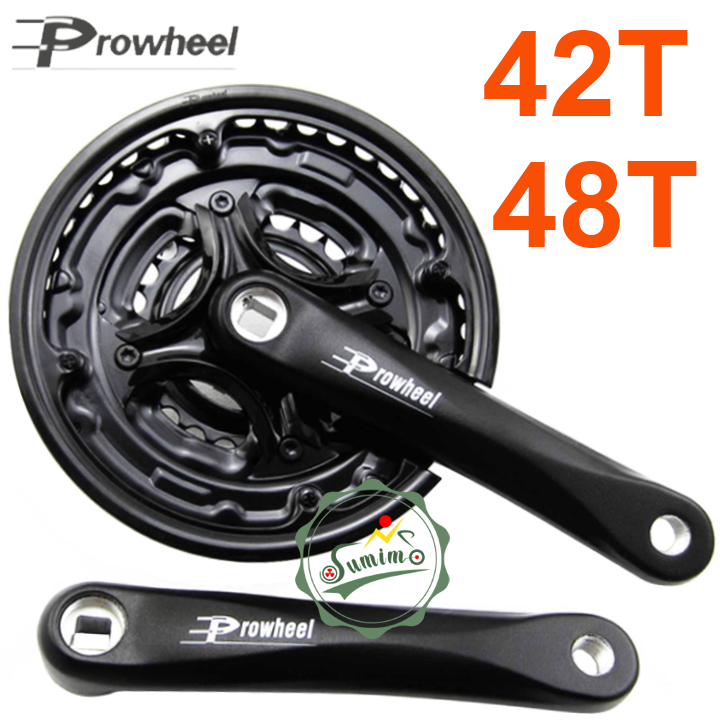 Giò dĩa PROWHEEL 24/34/42T-170mm cốt vuông