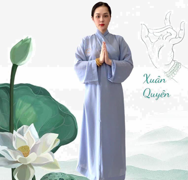 áo tràng vải silk - dành cho phật tử