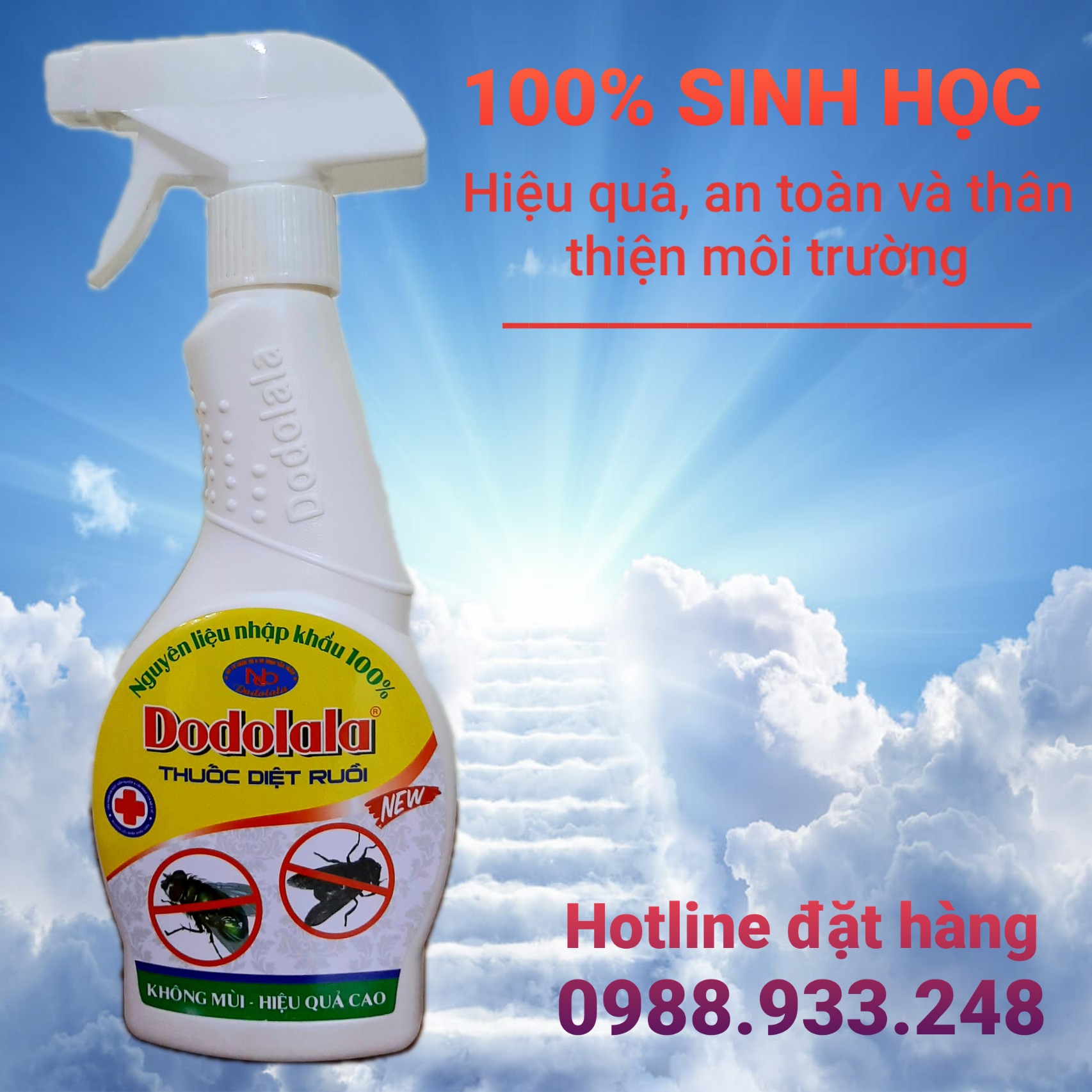 Thảo mộc xịt Ruồi Dodolala 350ml New- Chính Hãng