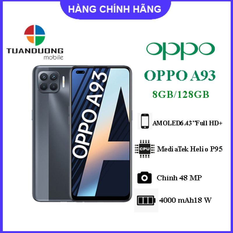 Điện thoại OPPO A93 (8Gb/128Gb) - Hàng Chính Hãng