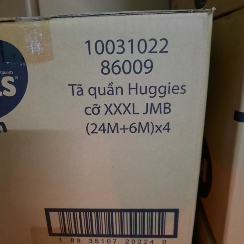 (Tặng thêm 6 miếng)Tả quần Huggies XXXL22miếng tặng 6 miếng cho bé trên 17kg mẫu mới nhất