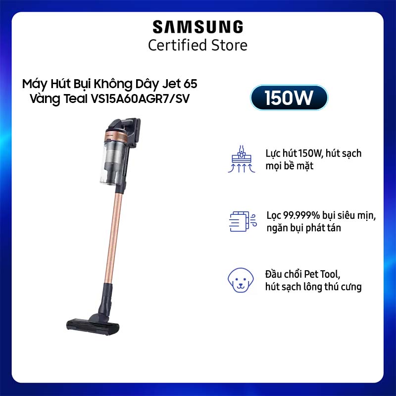 [KHÔNG COD][FreeSHIP Toàn Quốc] Máy Hút Bụi Không Dây Samsung Jet 65 VS15A60AGR7/SV