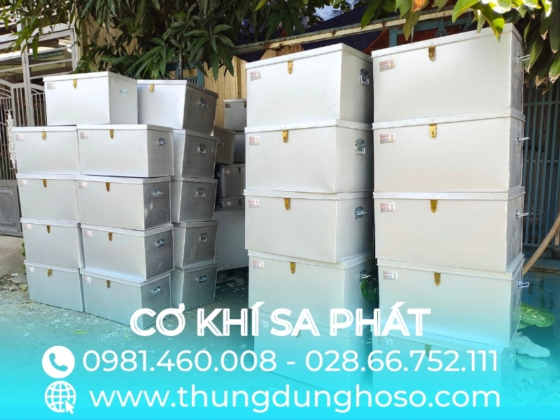 Thùng tôn, hòm tôn nhỏ đựng đồ cá nhân (Kích thước 30 X 20 X 15cm)