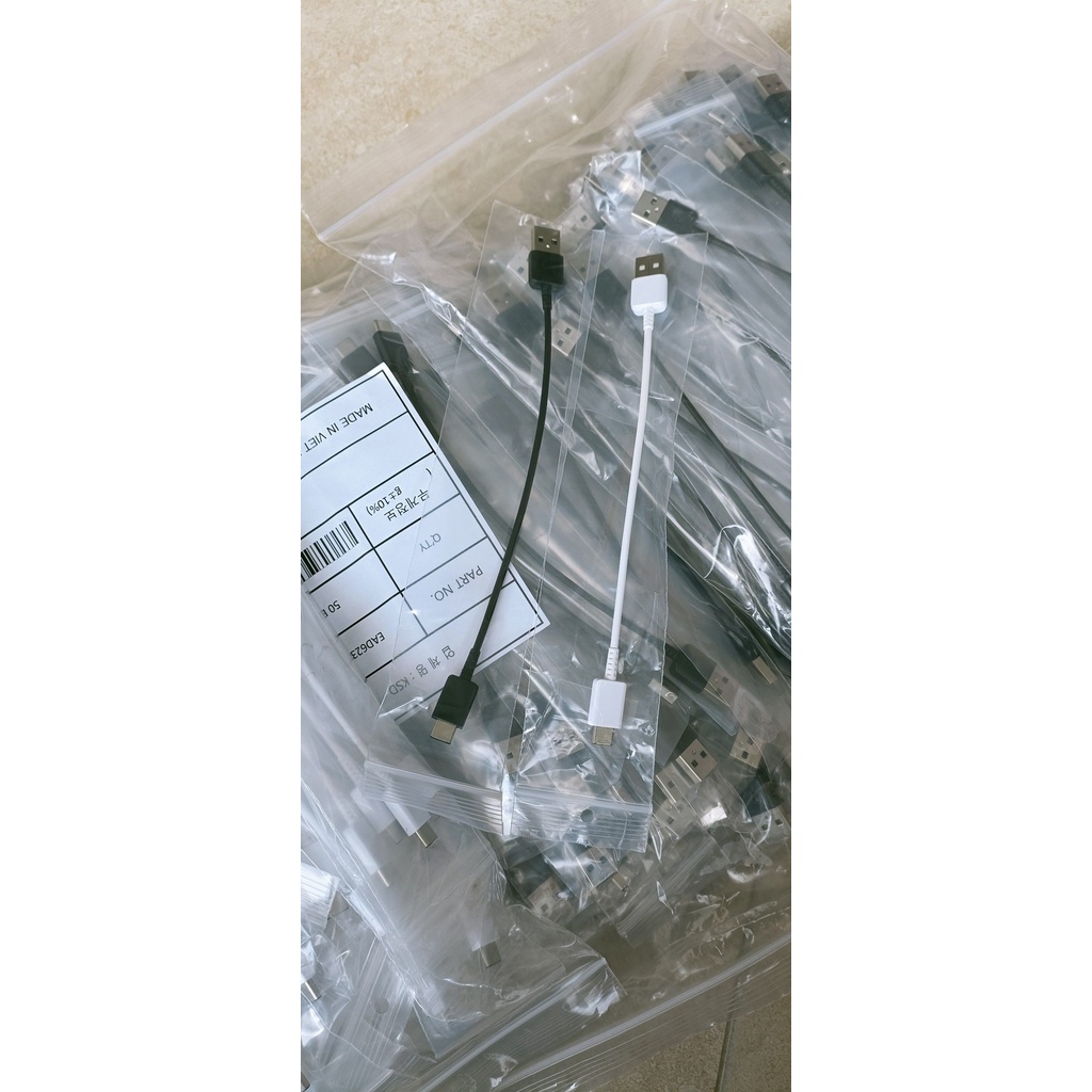 Cáp sạc nhanh chân TypeC dài 20cm