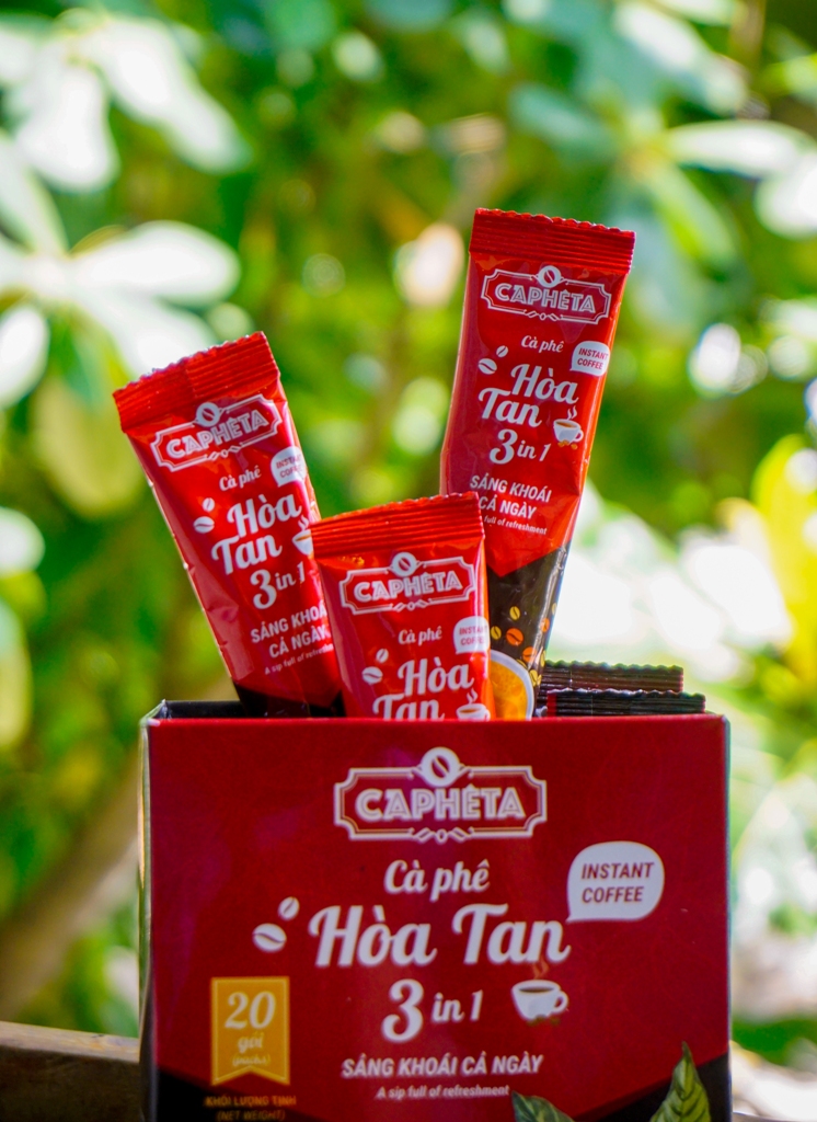 CAPHETA Cà phê hòa tan 3in1 (Đỏ) 340g