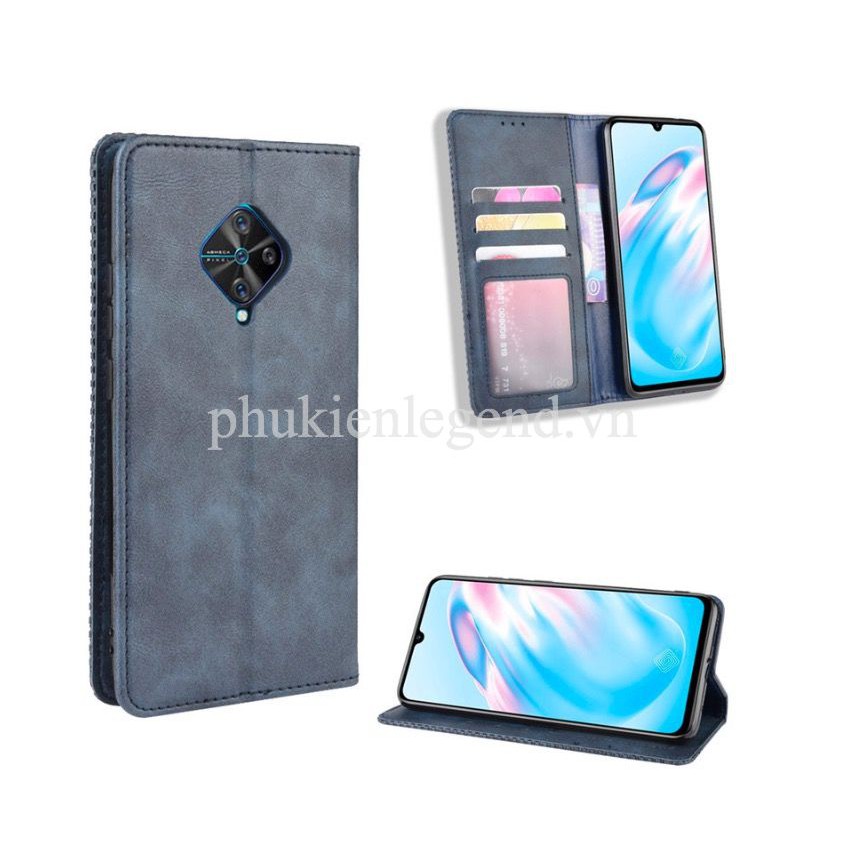 Bao da dạng ví cho Vivo S1 Pro Luxury Leather